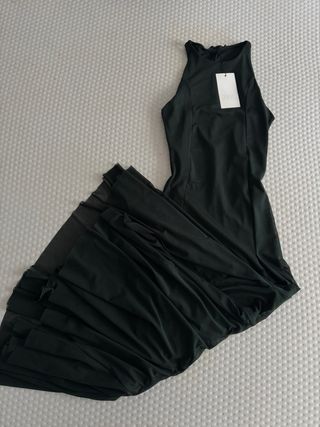 Vestido Zara verde largo