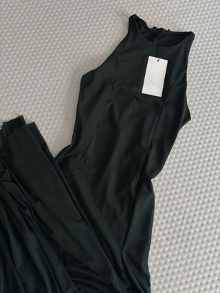 Vestido Zara verde largo