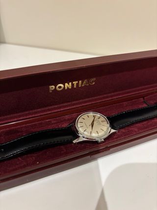 Reloj Pontiac Antirreflectante Plata Negro