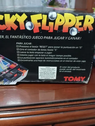 Máquina Pinball Tricky Flipper Tomy Vintage