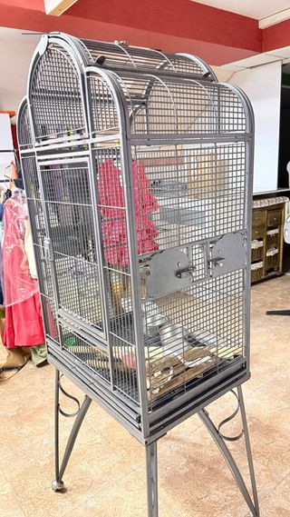 Jaula voladero grande para pájaros