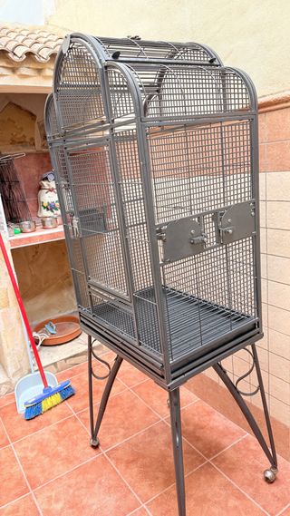 Jaula voladero grande para pájaros