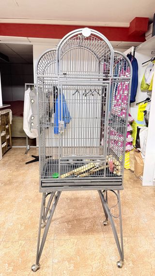 Jaula voladero grande para pájaros