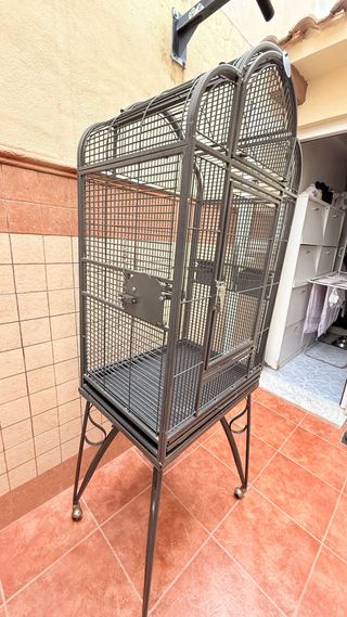 Jaula voladero grande para pájaros