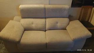 Sofá de 3 plazas beige