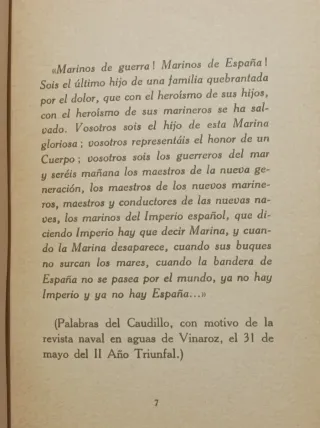 La Marina Nacional - Dos discursos