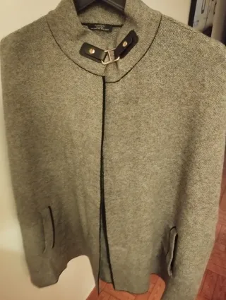 Poncho gris nuevo