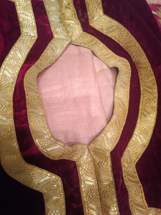 Dalmatica Bordada Antigua Terciopelo