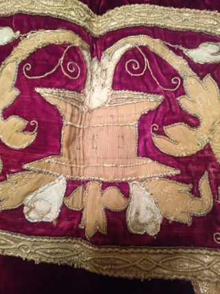 Dalmatica Bordada Antigua Terciopelo