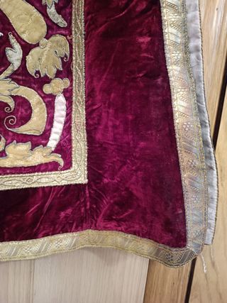 Dalmatica Bordada Antigua Terciopelo