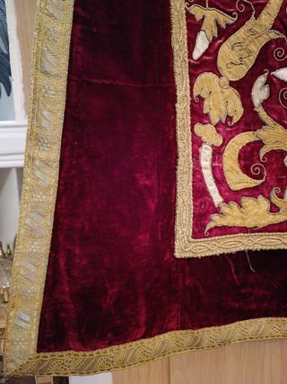 Dalmatica Bordada Antigua Terciopelo