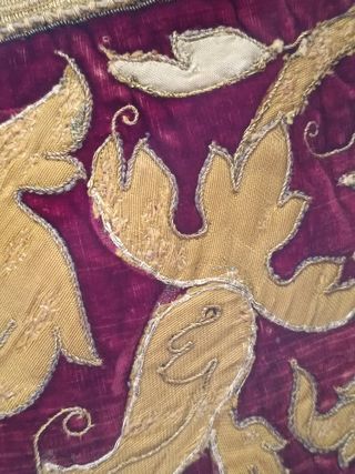 Dalmatica Bordada Antigua Terciopelo