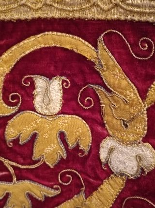 Dalmatica Bordada Antigua Terciopelo