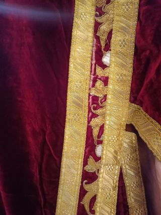 Dalmatica Bordada Antigua Terciopelo