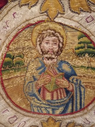 Dalmatica Bordada Antigua Terciopelo