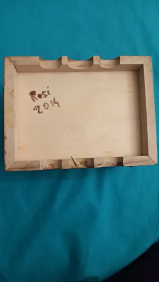 Scatola in legno decorata