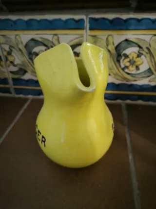 Jarra cerámica amarilla BERGER