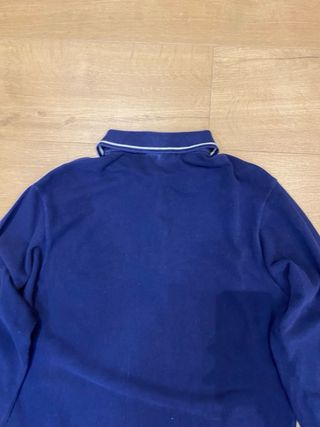 Polo Lacoste Manga Larga Azul Marino Hecho en Fran