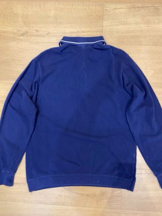 Polo Lacoste Manga Larga Azul Marino Hecho en Fran