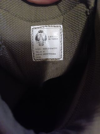 Botas Ejercito de Tierra talla 41
