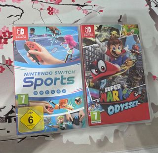 Nintendo Switch Sports y Super Mario Odyssey