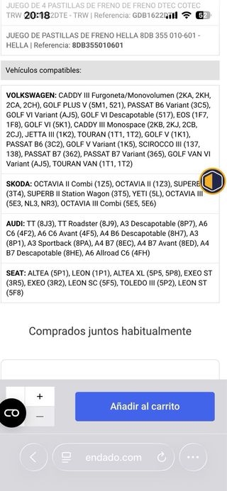 Pastillas Freno Brembo P 85 073