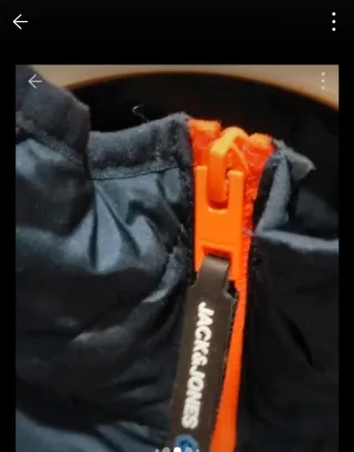 Piumino leggero grigio e blu