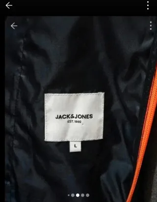 Piumino leggero grigio e blu