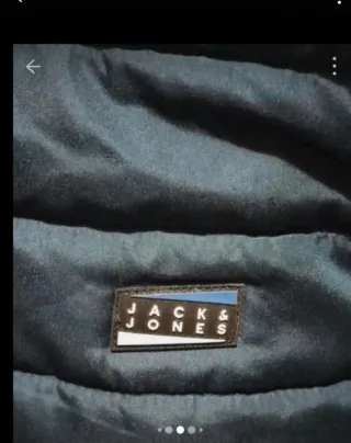 Piumino leggero grigio e blu