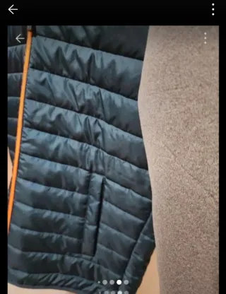 Piumino leggero grigio e blu