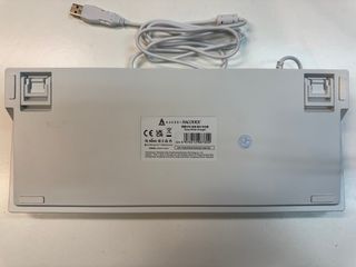 Teclado Electrostático AJAZZ Blanco y Rojo