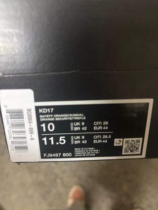 Scarpe Nike KD17  Arancioni/Gialle