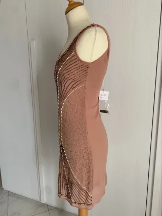 Abito Vintage Lakore Milano con perle tg S/M