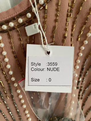 Abito Vintage Lakore Milano con perle tg S/M