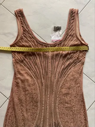 Abito Vintage Lakore Milano con perle tg S/M