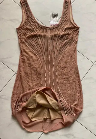 Abito Vintage Lakore Milano con perle tg S/M