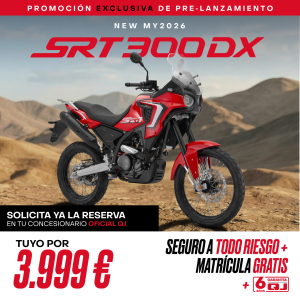 SRT 300 DX Matricula y Seguro Todo Riesgo gratuito