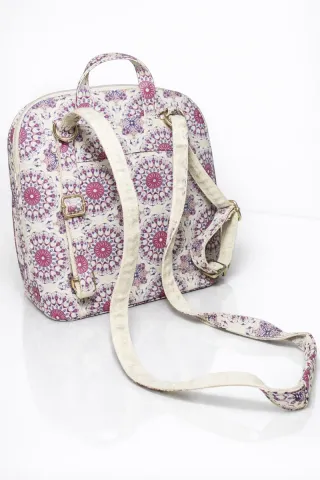 Mochila con estampado floral