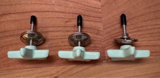 3 Picaportes cerámicos en forma de estrella