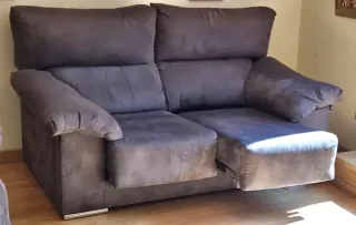 Sofà extensible 2 places gris.