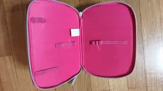 Estuche escolar rosa con osito "Forever Friends"