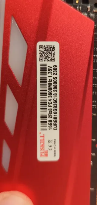 Memoria RAM DDR4 G.Skill 3600MHz 16 gigas