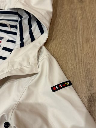 Chubasquero Batela Blanco Rayas niño talla 6