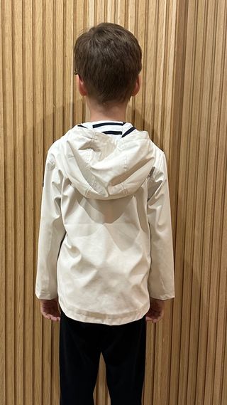 Chubasquero Batela Blanco Rayas niño talla 6