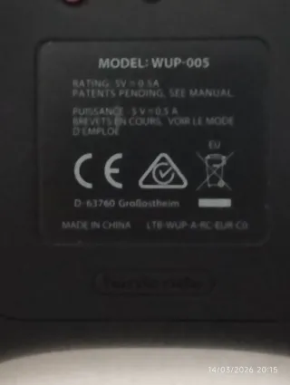 Mando Wii U Pro Negro