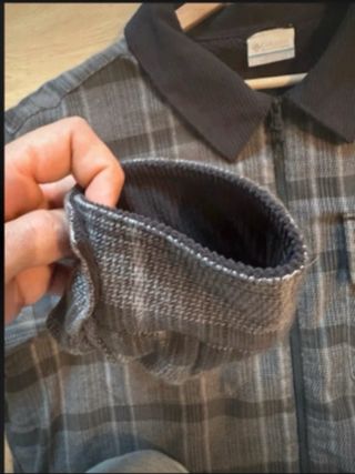 Chaqueta Columbia cuadros forro borrego