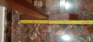 Galán de noche de madera maciza nogal