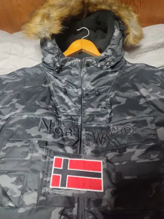 Abrigo Geographical Norway XXXL Parka Camuflaje