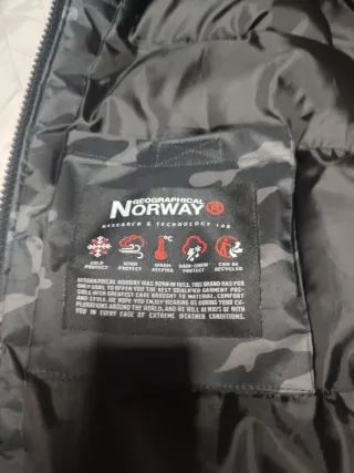 Abrigo Geographical Norway XXXL Parka Camuflaje
