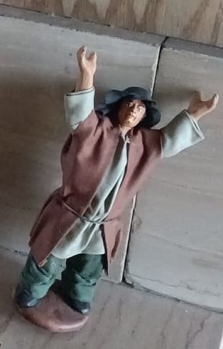 Statua Pastore Presepe Napoletano